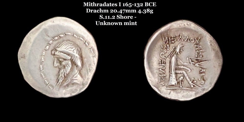 monnaies antiques moyen orient s 11 2 drachme mithradates i
