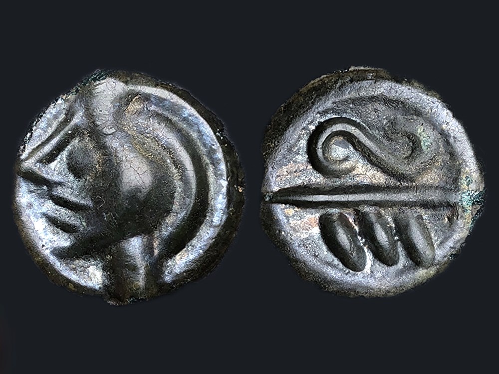 monnaies antiques celtes bellovaques potin