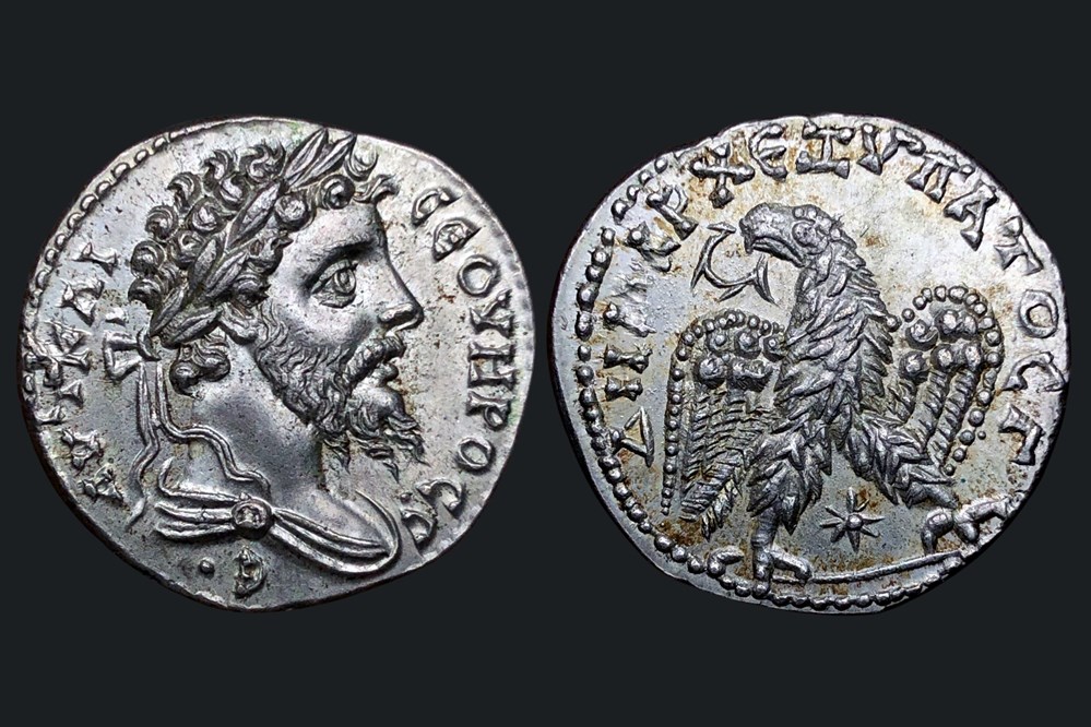 Septime Sévère - Tétradrachme monnaies antiques septime severe tetradrachme