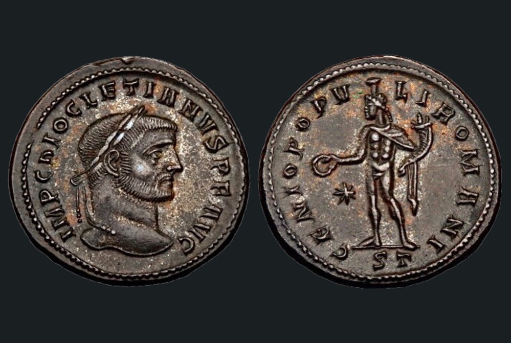 Dioclétien - Follis monnaies antiques a diocletien follis