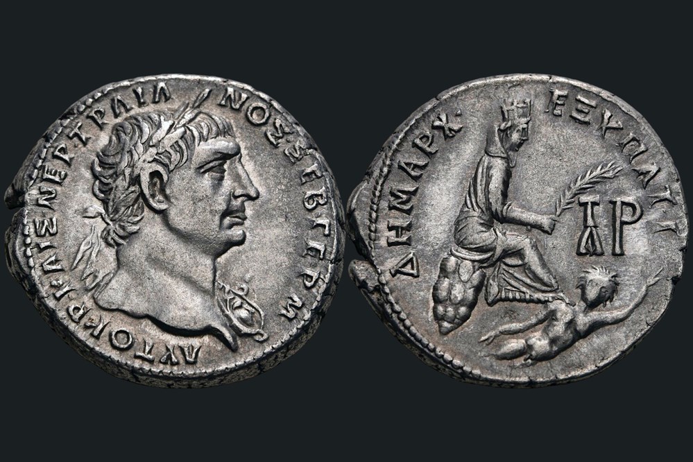 Trajan - Tétradrachme monnaies antiques romaines provinciales trajan tetradrachme