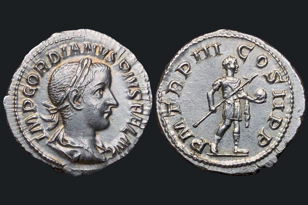 Gordien III - Denier monnaies antiques a gordien iii denier