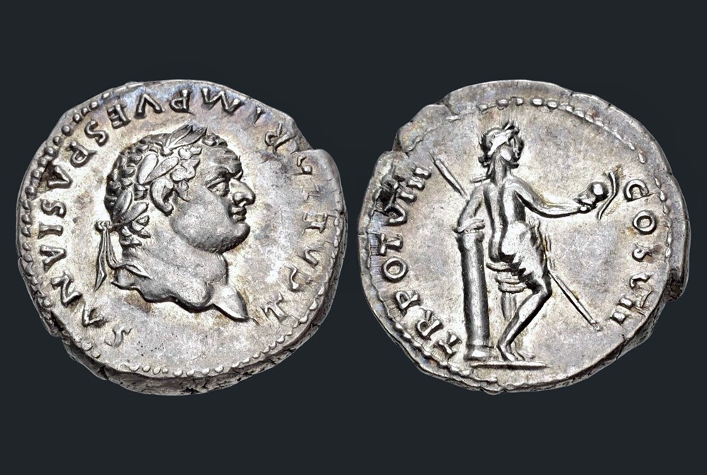 Titus - Denier monnaies antiques a titus denier