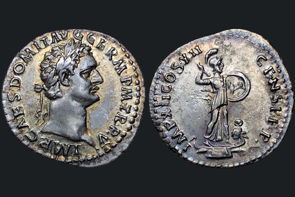 Domitien - Denier monnaies antiques a romaines imperiales et republicaines domitien denier