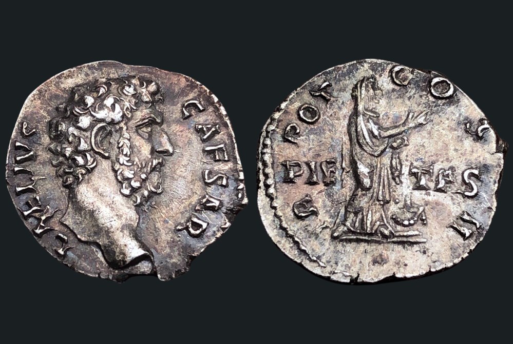 Aelius - Denier monnaies antiques aelius denier