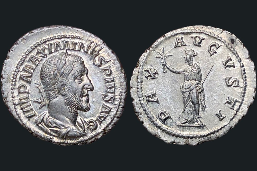 Maximin I Thrace - Denier monnaies antiques romaines imperiales et republicaines maximin i thrace denier