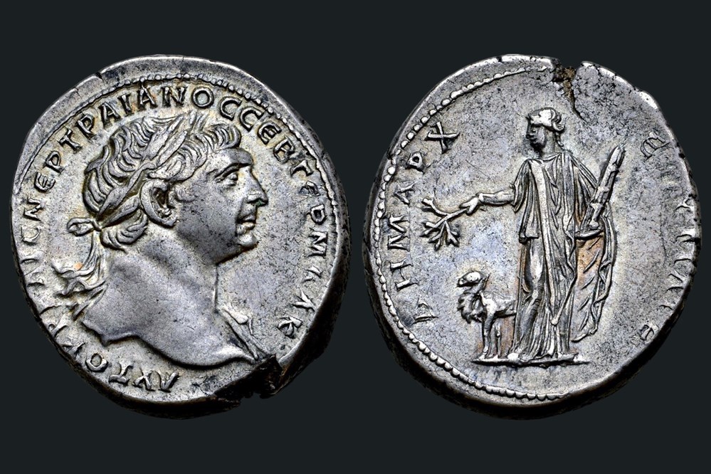 monnaies antiques romaines imperiales et republicaines trajan tridrachme