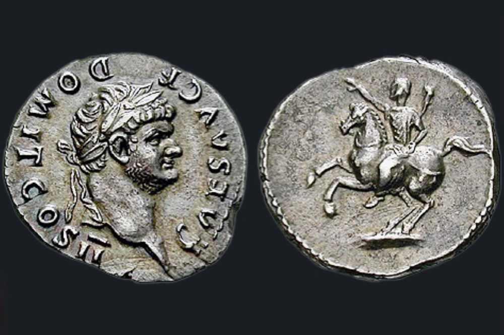 Domitien - Denier monnaies antiques a romaines imperiales et republicaines domitien denier