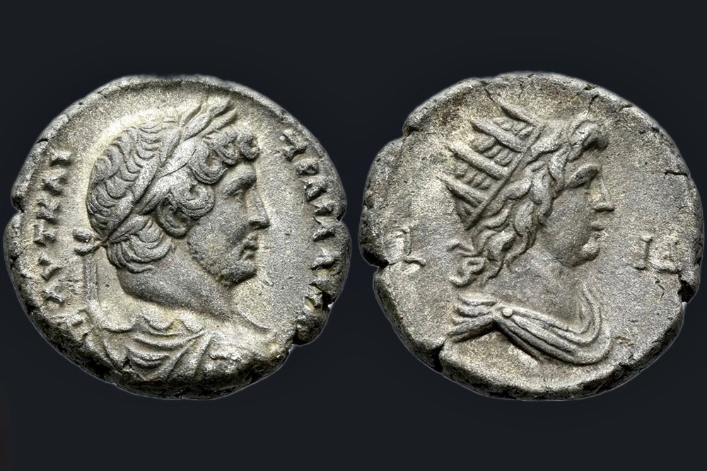 Hadrien - Tétradrachme monnaies antiques romaines imperiales republicaines hadrien tetradrachme