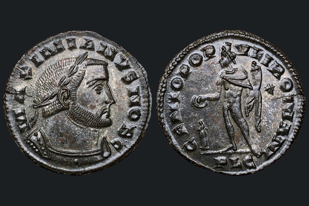 monnaies antiques galere follis