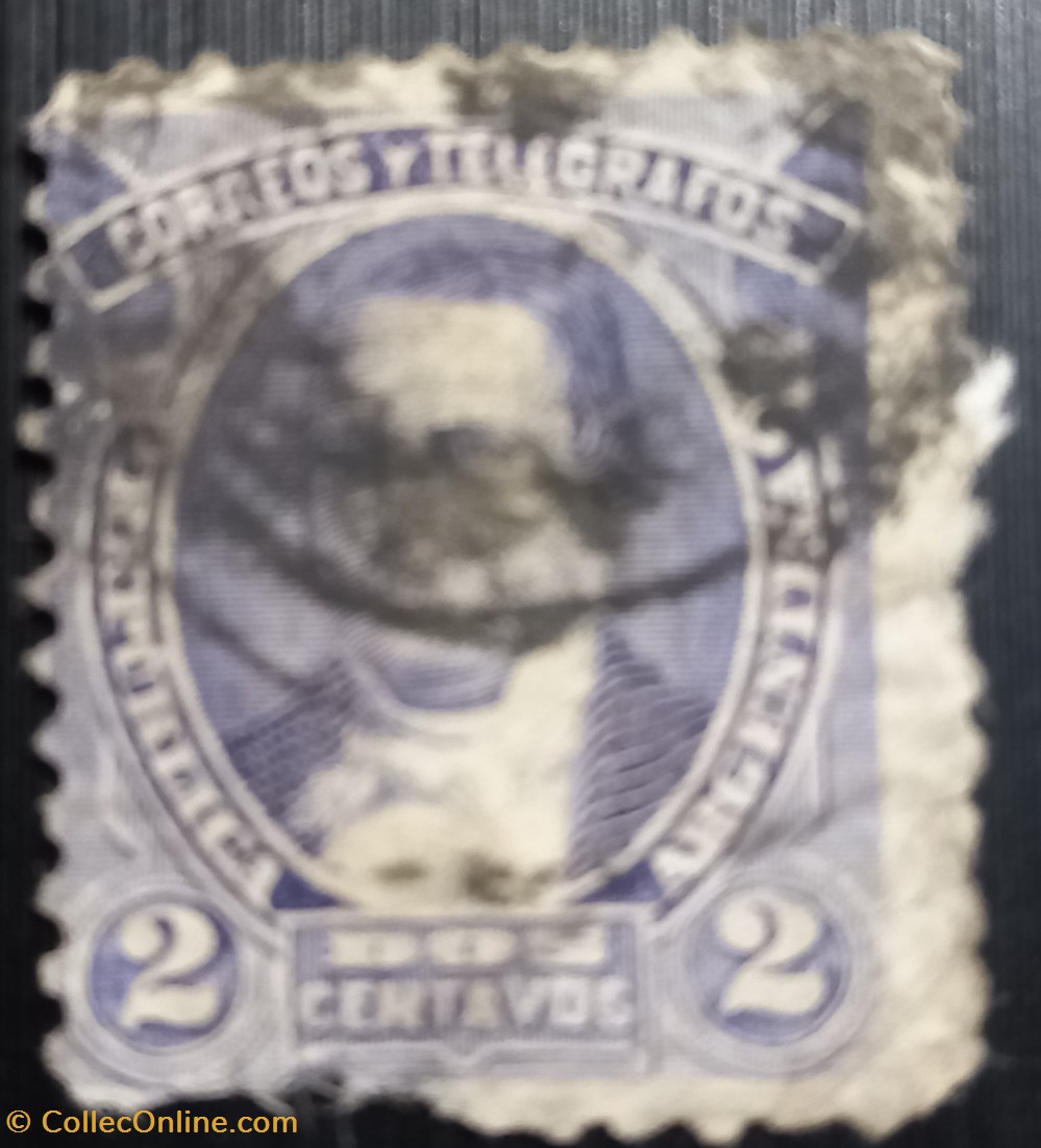 Argentine 1888 - Personalities, Inscription - "CORREOS Y TELEGRAFOS" 2C Oblitéré timbres amerique argentine 1888 personalities inscription correos y telegrafos 2c oblitere