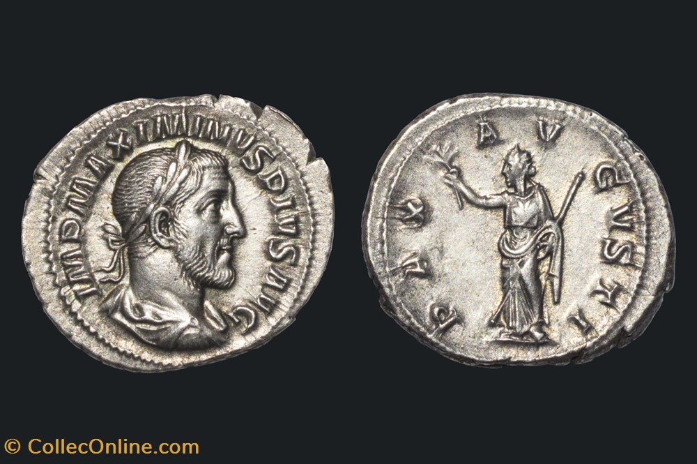 Denier Maximin I de Thrace PAX AVGVSTI monnaies antiquite jc ap denier maximin i de thrace pax avgvsti