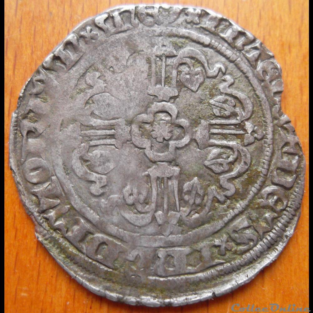 monnaie france feodale gros au heaume jean iv duc de bretagne