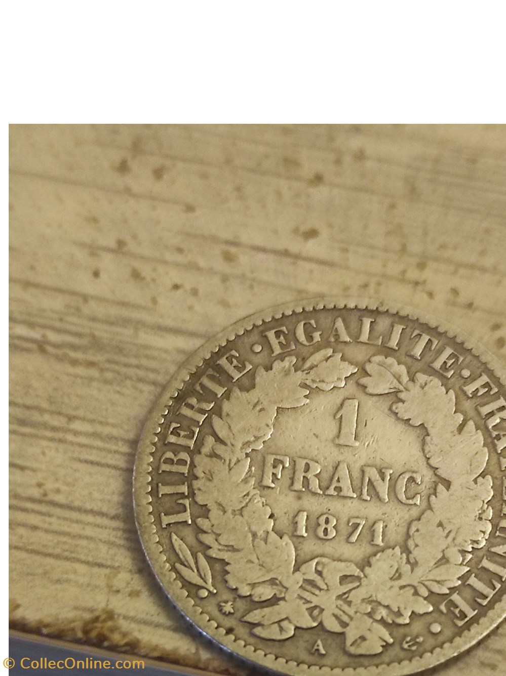 monnaies 1 franc ceres troisieme republique grand a 1871 1871