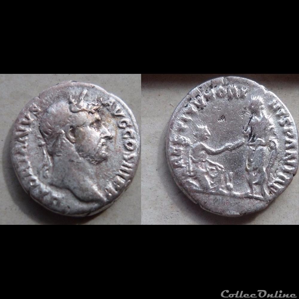 Hadrien - Denarius - RESTITVTORI HISPANIAE monnaie antique romaine hadrien denarius restitvtori hispaniae
