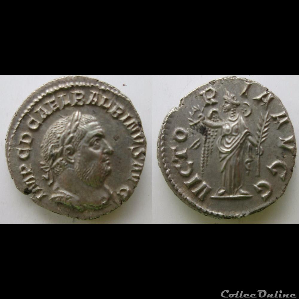 monnaie antique romaine balbin denier victoria avgg