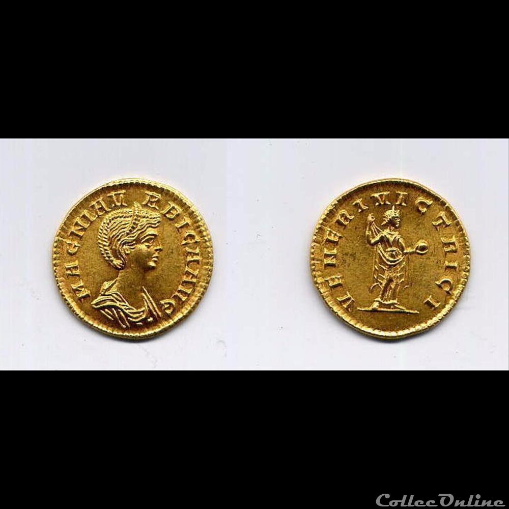monnaie antique romaine magnia urbica aureus veneri victrici