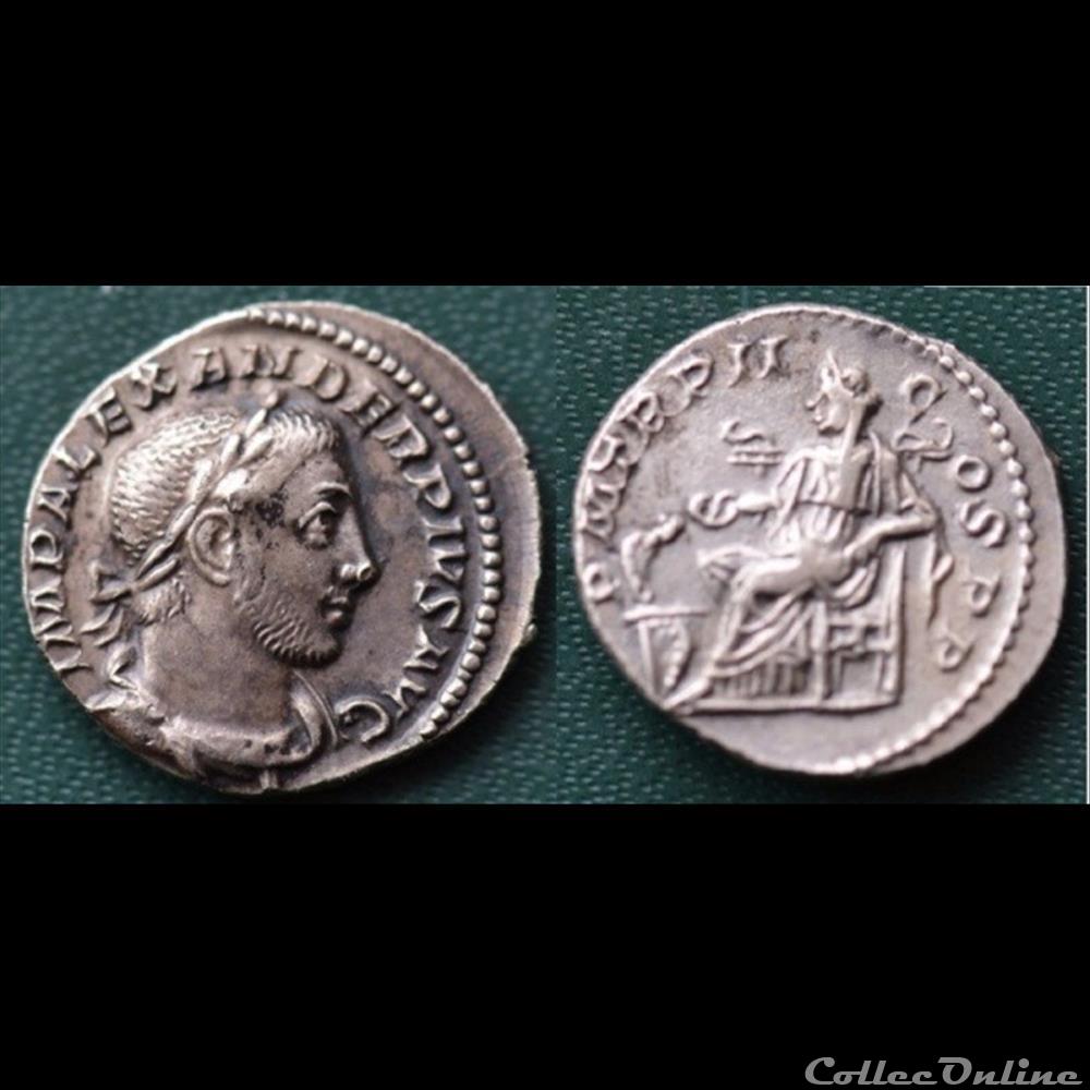 Alexandre Sévère - Denier - SALVS AVG monnaie antique romaine alexandre severe denier salvs avg