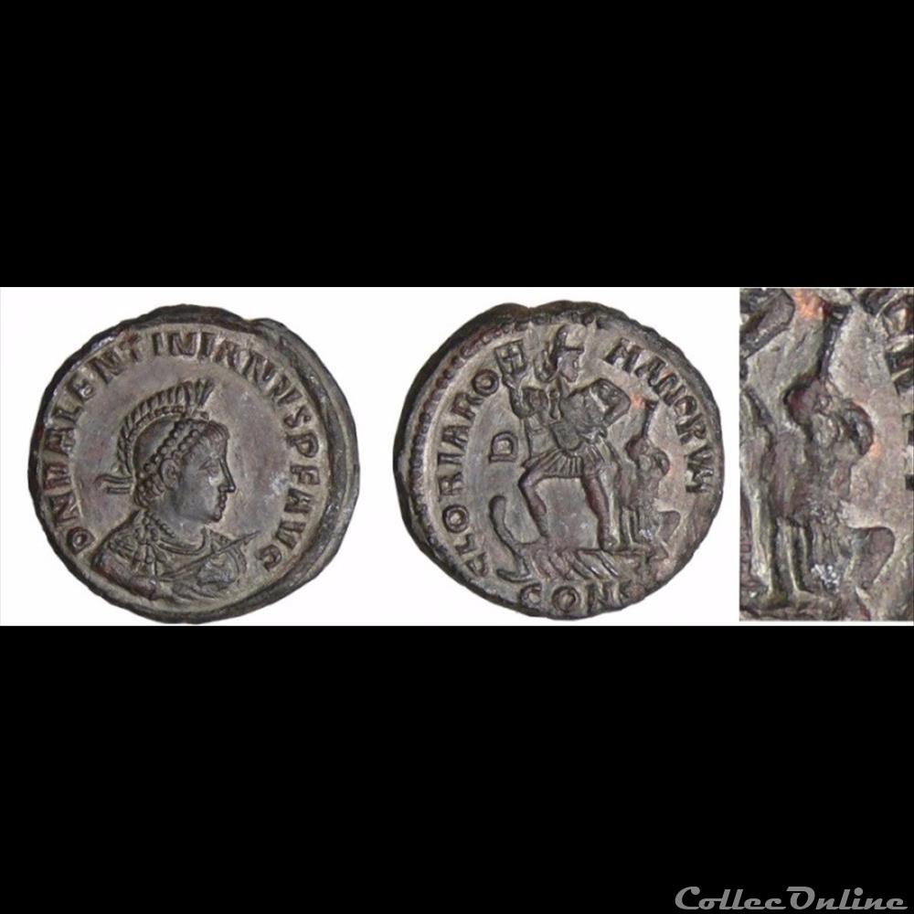 Valentinien II - Ae2 - GLORIA ROMANORVM monnaie antique romaine valentinien ii ae2 gloria romanorvm