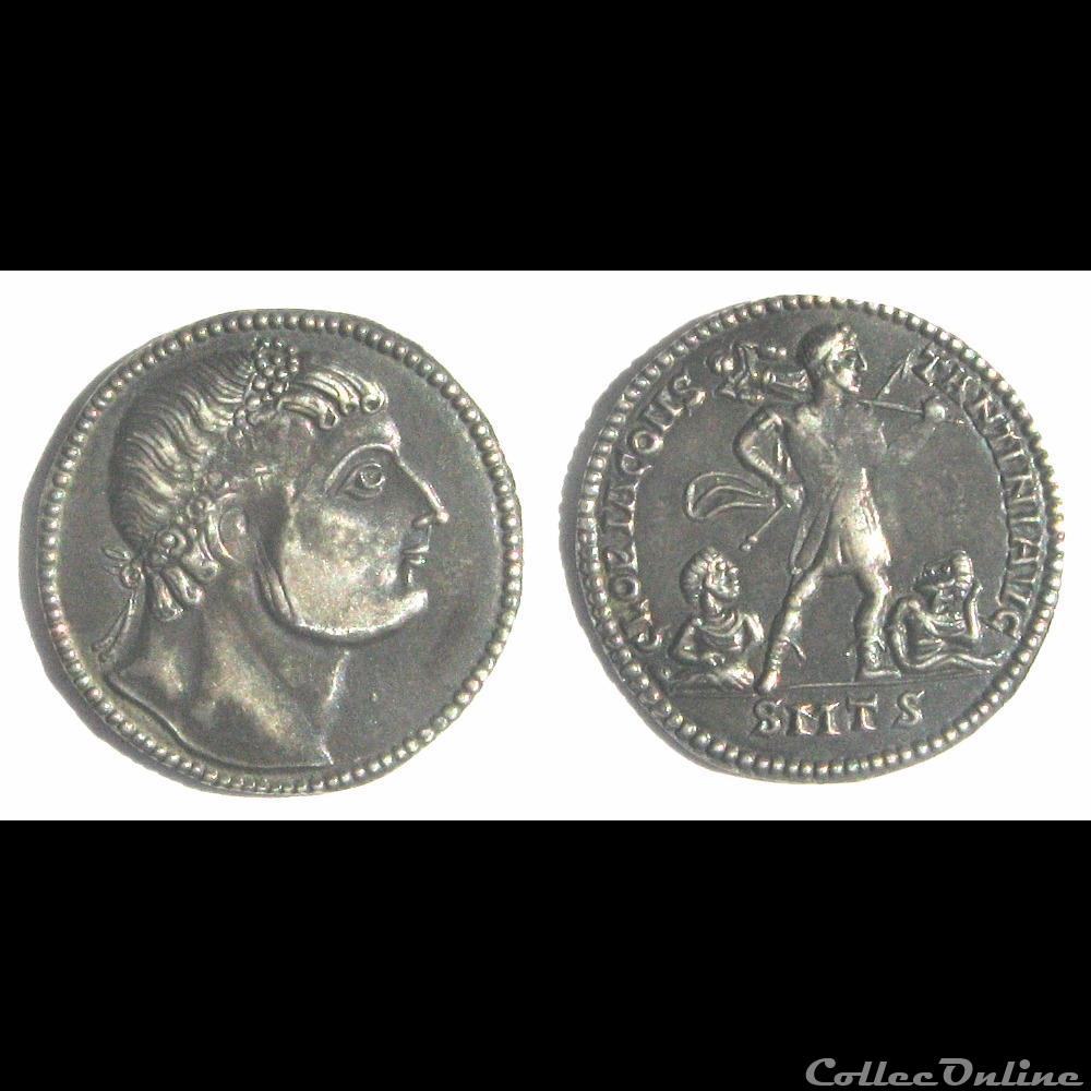Constantin - miliarense "inédit" - GLORIA CONSTANTINI AVG 3 monnaie antique romaine constantin miliarense inedit gloria constantini avg