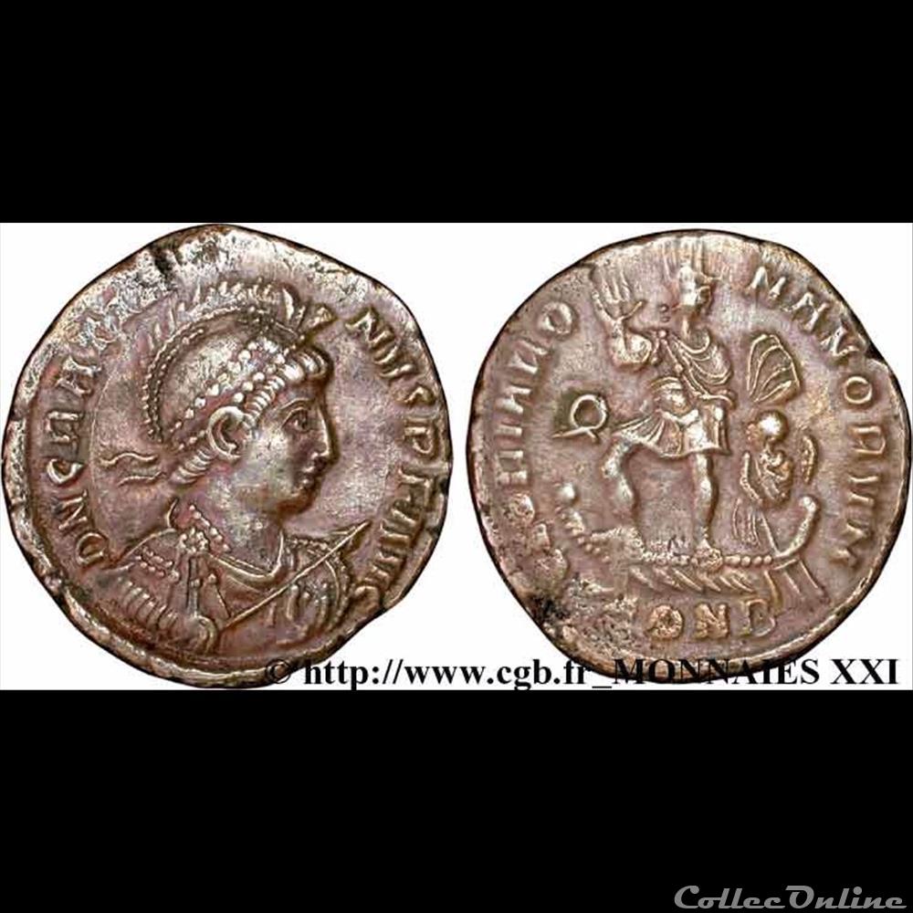 Valentinien II - Ae2 - GLORIA ROMANORVM 2 monnaie antique romaine valentinien ii ae2 gloria romanorvm