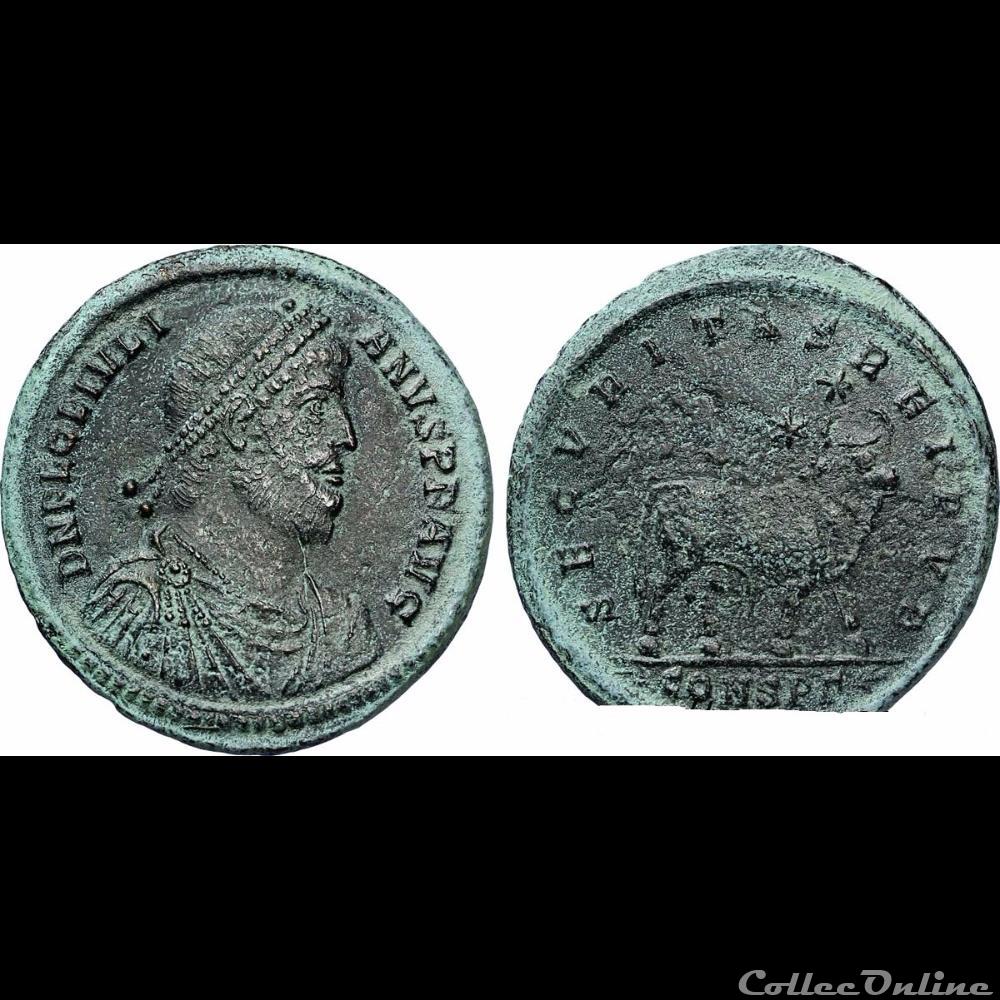 Julien II - double maiorina - Constantinople monnaie antique romaine julien ii double maiorina constantinople