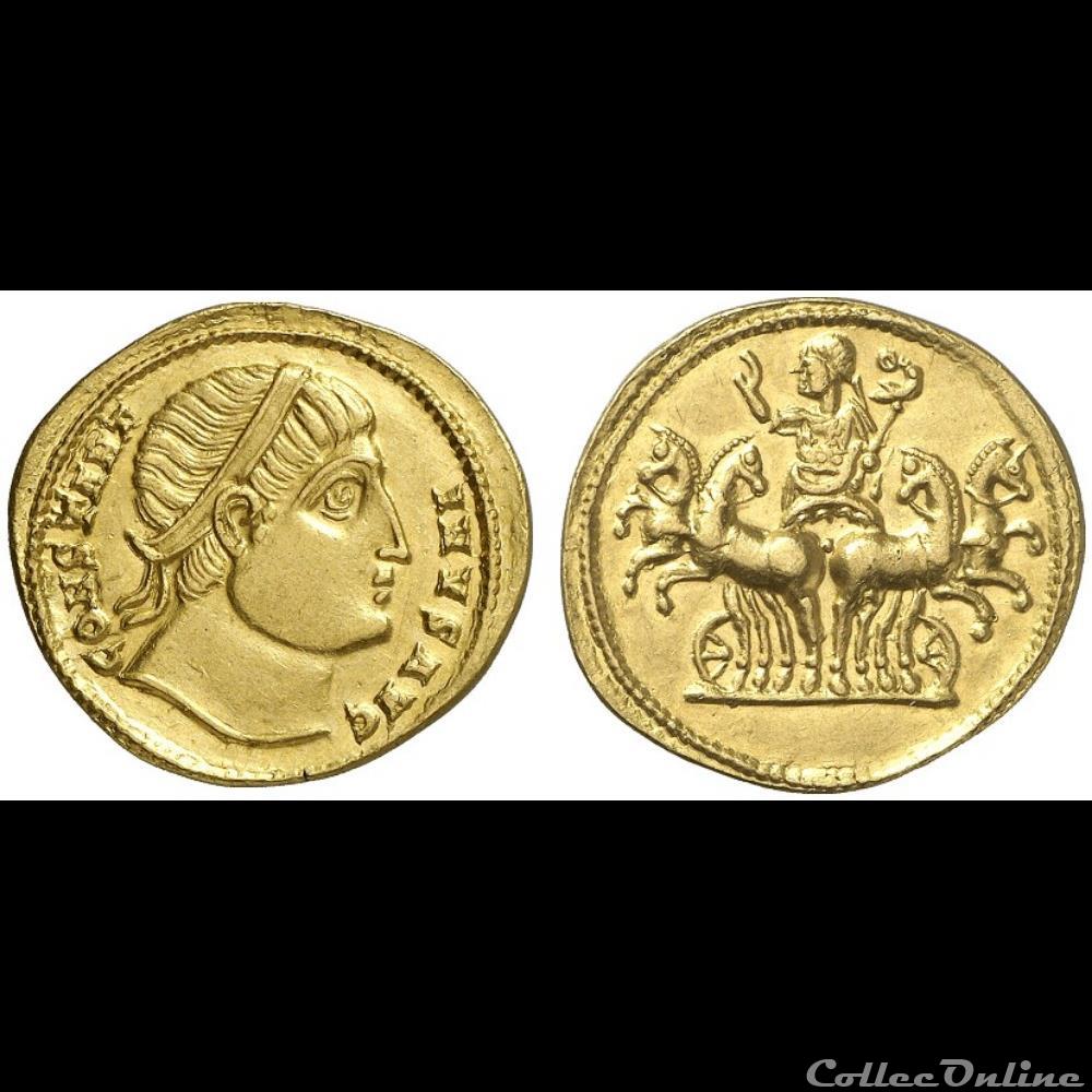 Constantin I - aureus - RIC 1 Constantinople monnaie antique romaine constantin i aureus ric 1 constantinople