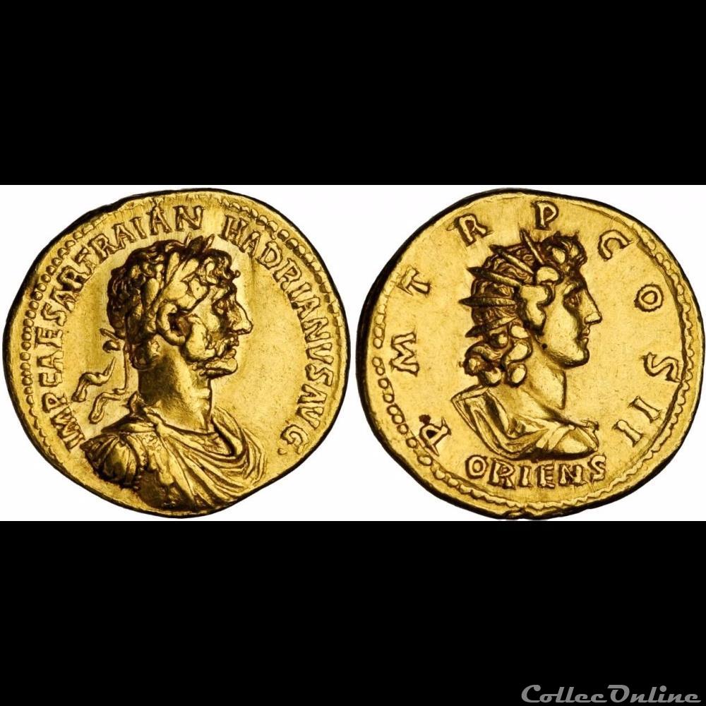 Hadrien - Aureus - Oriens monnaie antique romaine hadrien aureus oriens
