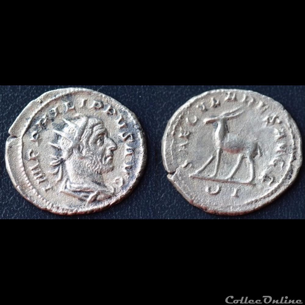 Philippe l'Arabe - Antoninien - SAECVLARES monnaie antique romaine philippe arabe antoninien saecvlares