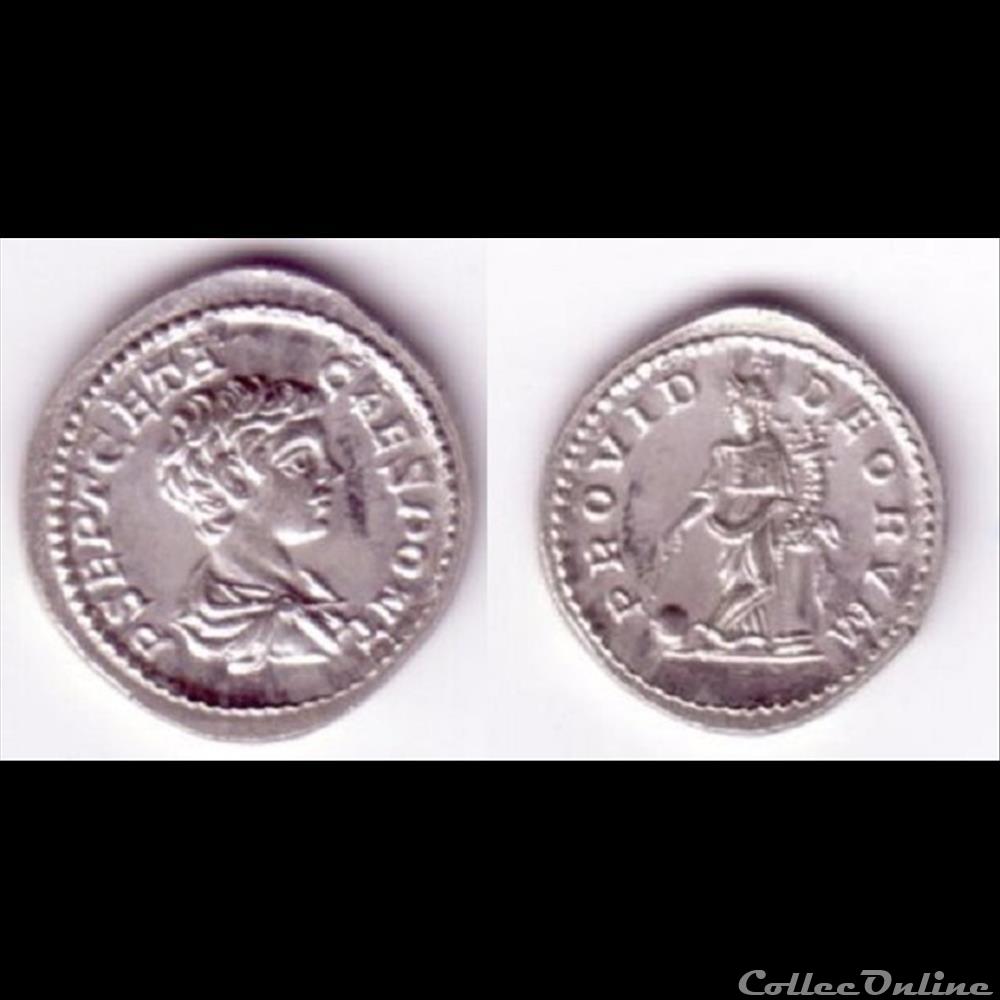 Geta - Denier - PROVID DEORVM monnaie antique romaine geta denier provid deorvm
