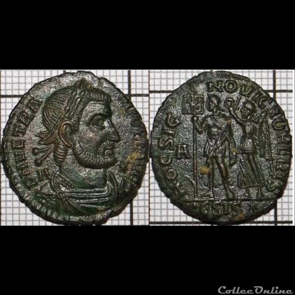 Vetranio - Ae2 - HOC SIGNO VICTOR ERIS 4 monnaie antique romaine vetranio ae2 hoc signo victor eris