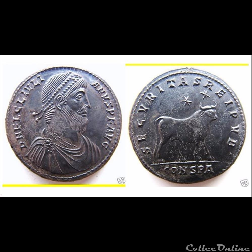 Julien II - Double maiorina - Constantinople monnaie antique romaine julien ii double maiorina constantinople
