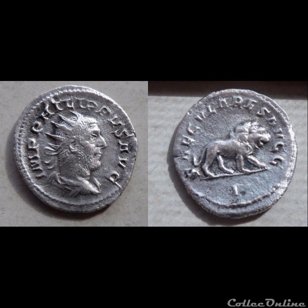 monnaie antique romaine philippe arabe denier saecvlares avgg