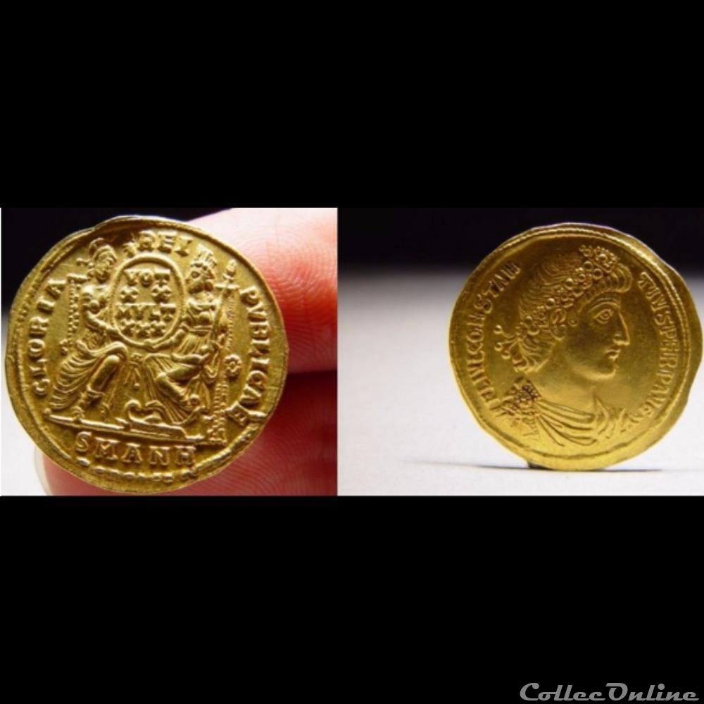 monnaie antique romaine constance ii solidus gloria reipvblicae
