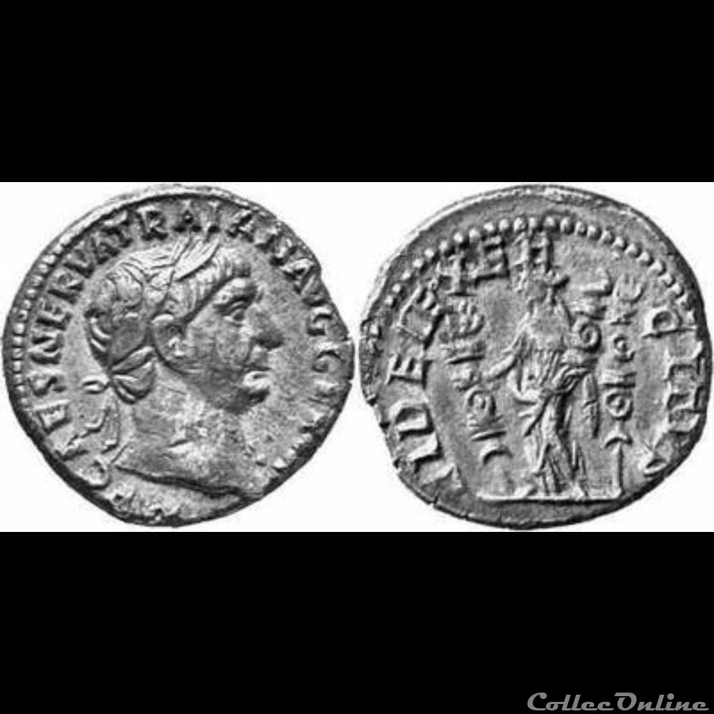 Trajan - denier - hybride FIDEI EXERCITVS monnaie antique romaine trajan denier hybride fidei exercitvs