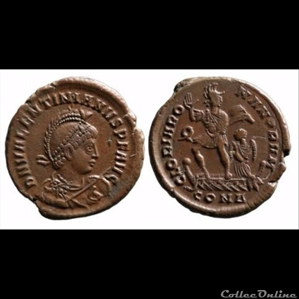 Valentinien II - Ae2 - GLORIA ROMANORVM 3 monnaie antique romaine valentinien ii ae2 gloria romanorvm