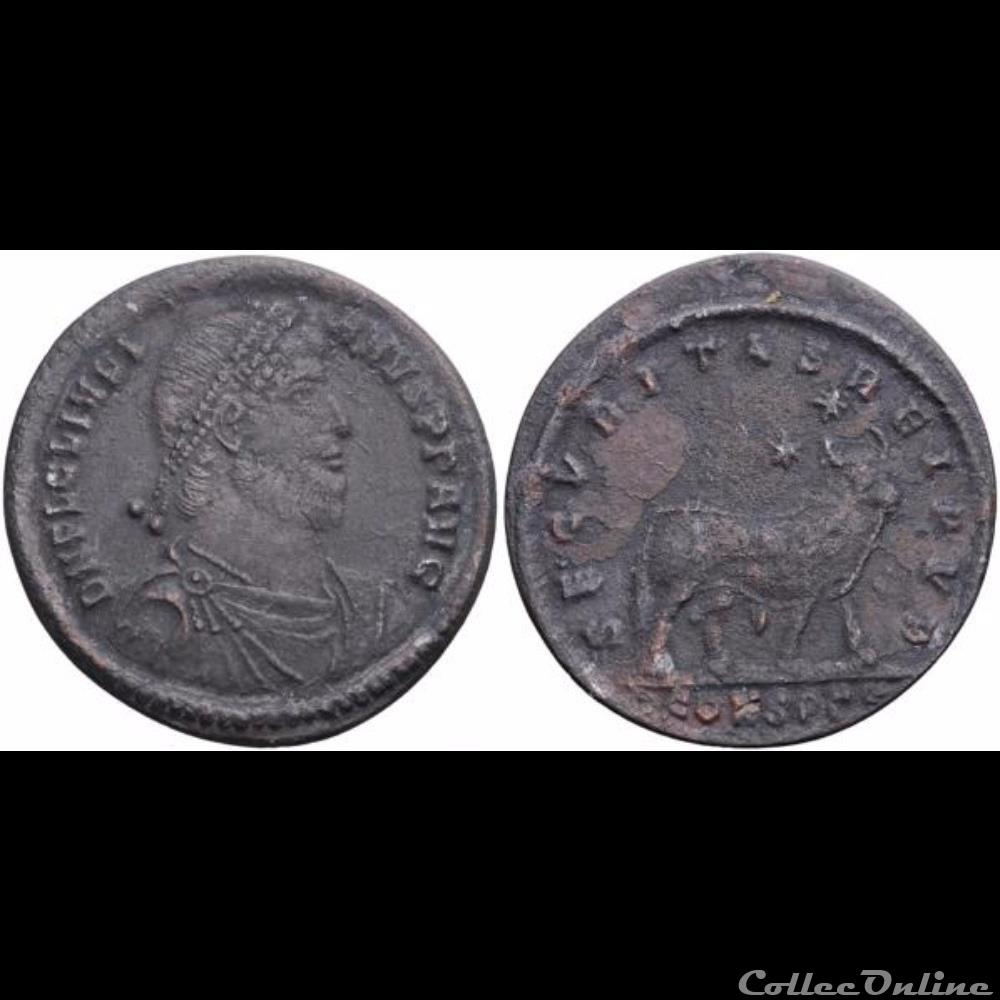 Julien II - double maiorina - Constantinople monnaie antique romaine julien ii double maiorina constantinople