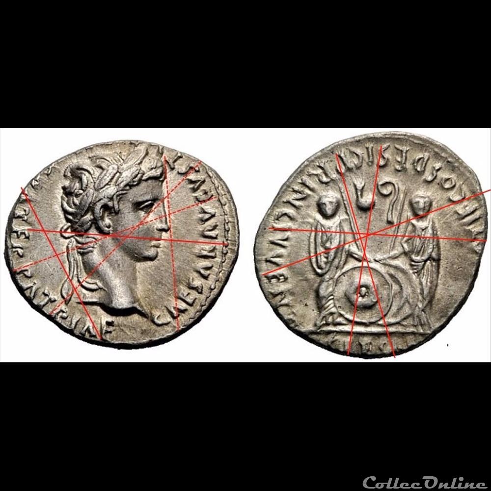 Auguste - Aureus Gaius et Lucius 2 monnaie antique romaine auguste aureus gaius et lucius