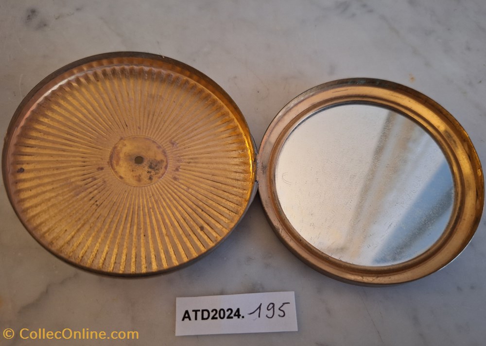 ATD2024.195 Poudrier rond au bouquet de fleurs 2 parfums beaute poudriers atd2024 195 poudrier rond au bouquet de fleurs