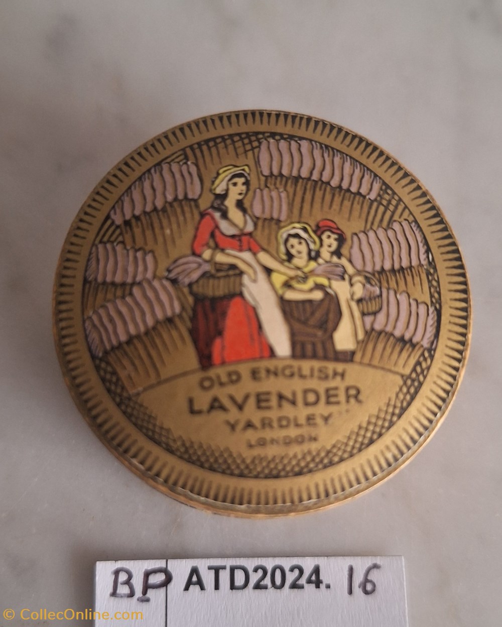BPATD2024.16 Mini boite à poudre Yardley Old Enlish Lavender parfums beaute boites bpatd2024 16 mini boite a poudre yardley old enlish lavender