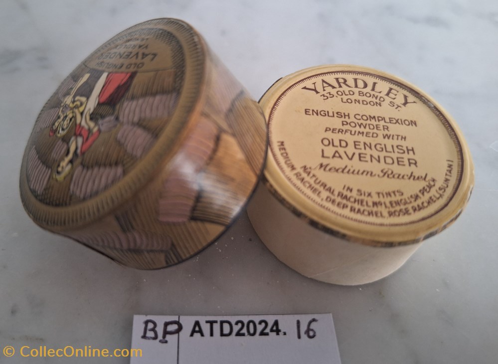 BPATD2024.16 Mini boite à poudre Yardley Old Enlish Lavender 3 parfums beaute boites bpatd2024 16 mini boite a poudre yardley old enlish lavender