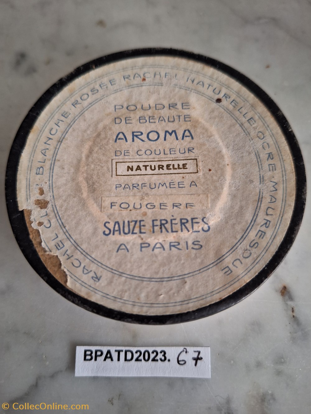 BPATD2023.67 Poudre de beauté Aroma Sauzé Frères parfums boites bpatd2023 67 poudre de beaute aroma sauze freres