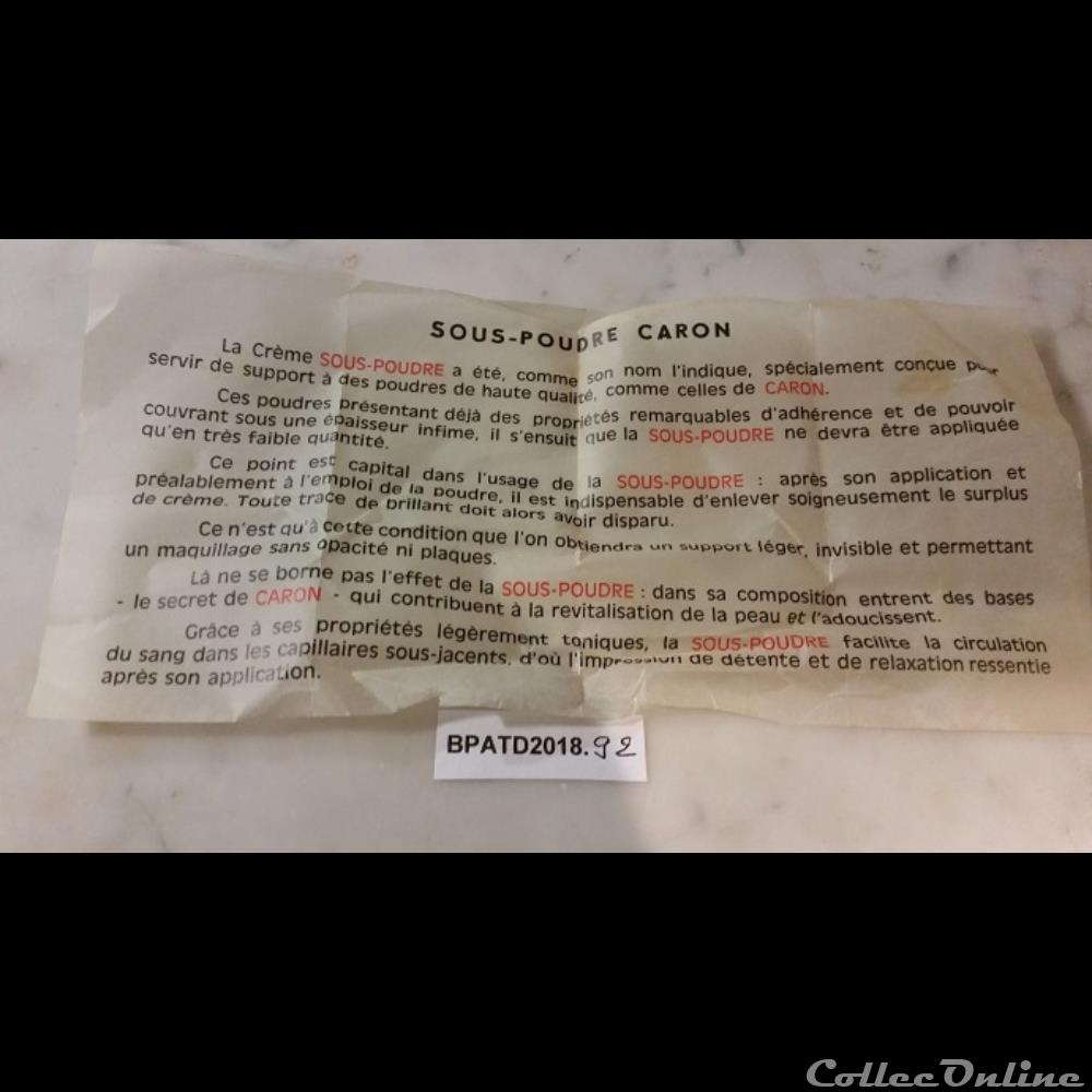 BPATD2018.92 Sous-poudre Caron 5 parfums beaute boites bpatd2018 92 sous poudre caron
