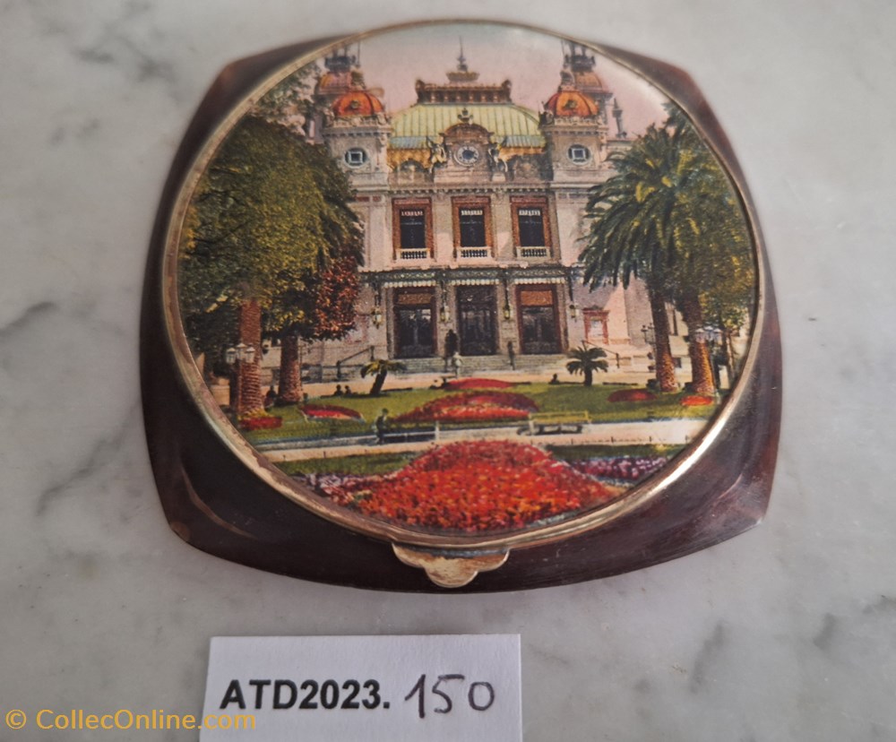 ATD2023.150 Poudrier Souvenir du casino de Monaco parfums beaute poudriers atd2023 150 poudrier souvenir du casino de monaco