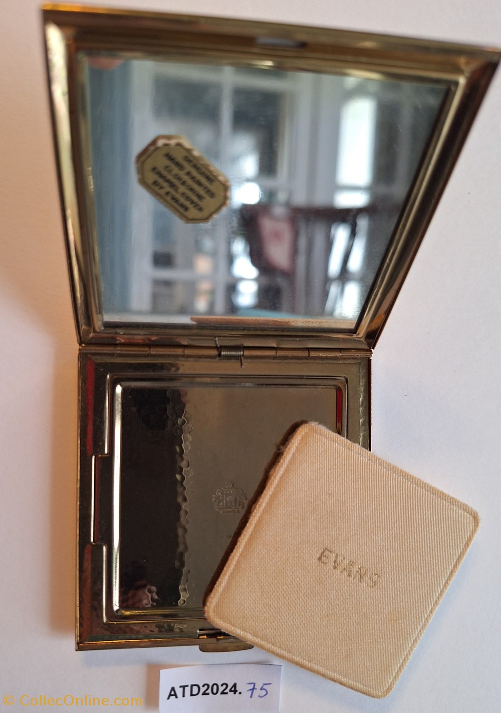 ATD2024.75 Poudrier Evans à la Rose parfums beaute poudriers atd2024 75 poudrier evans a la rose