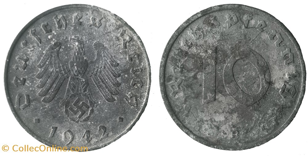 10 reichspfennig monnaies monde allemagne 10 reichspfennig