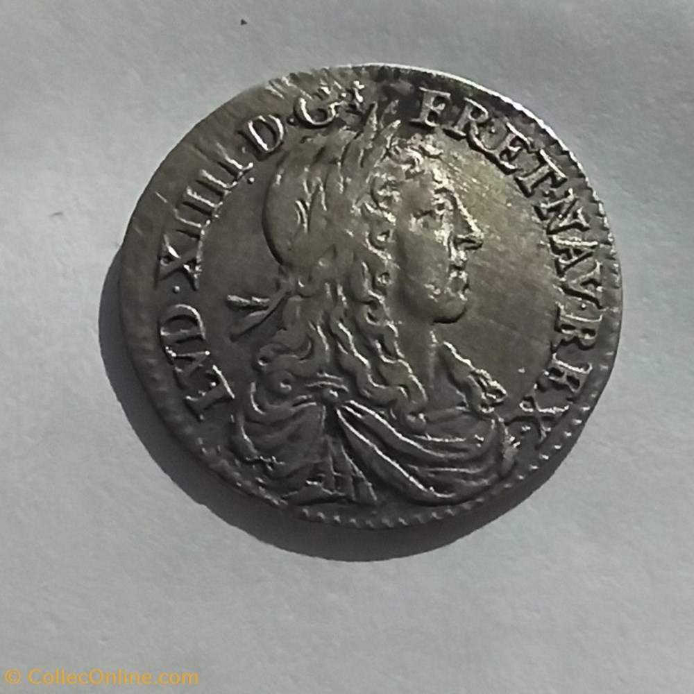 Louis XIV 1/12 écu Buste juvénile 1660A monnaies europe medievale france royales louis xiv 1 12 ecu buste juvenile 1660a