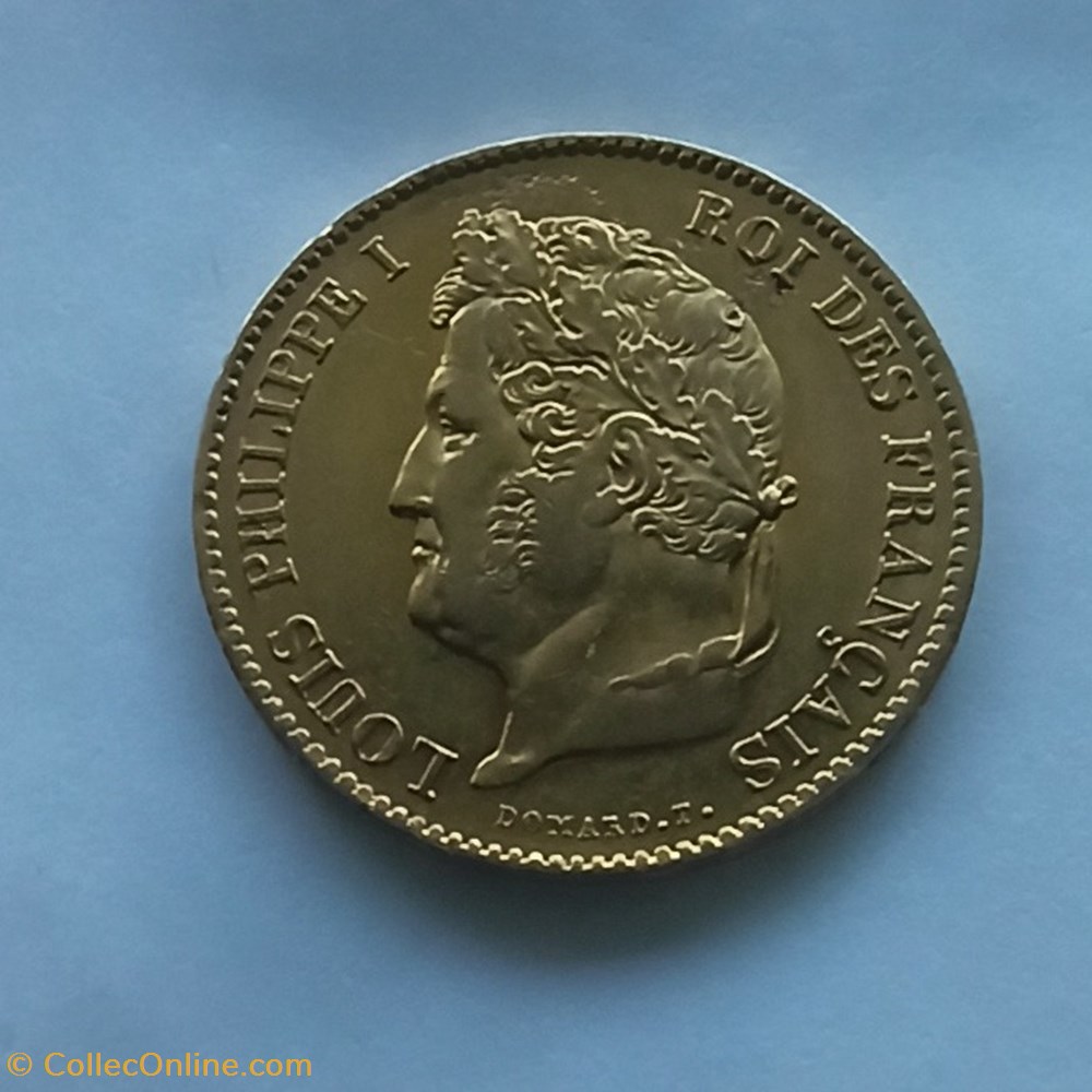 40F Louis Philippe 1833A monnaies monde france 40f louis philippe 1833a