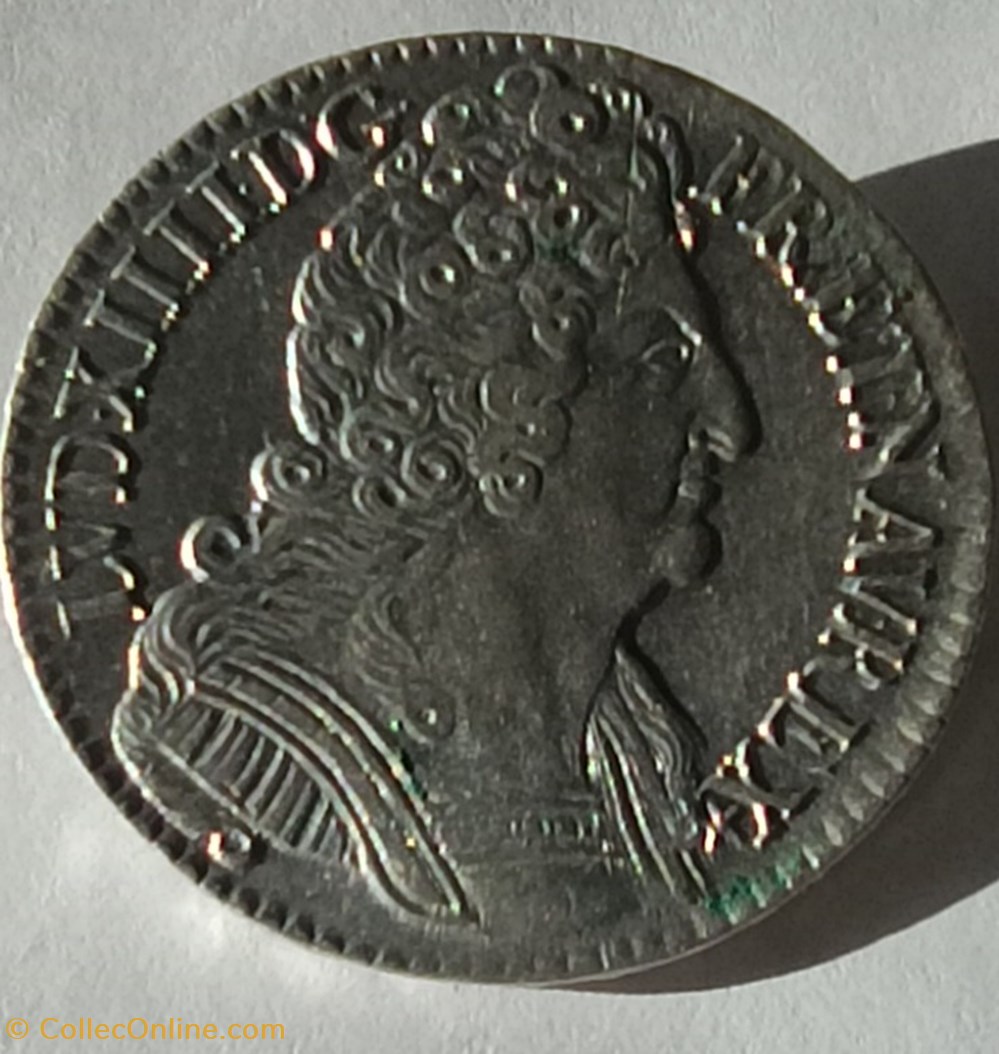 Louis XIV 1/2 Ecu 3 couronnes 1710A monnaies paranumismatique jetons poids monetaires louis xiv 1 2 ecu 3 couronnes 1710a