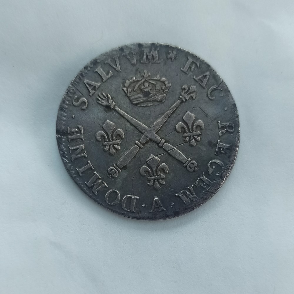 Louis XIV 20 sols aux insignes 1707A monnaies europe medievale france royales louis xiv 20 sols aux insignes 1707a
